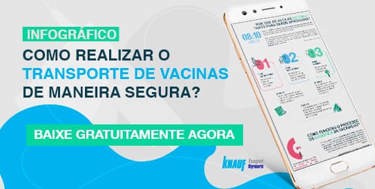 infográfico: como realizar o transporte de vacinas